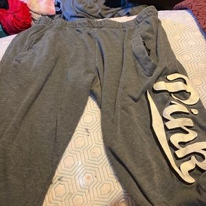 These are some gay pink sweats